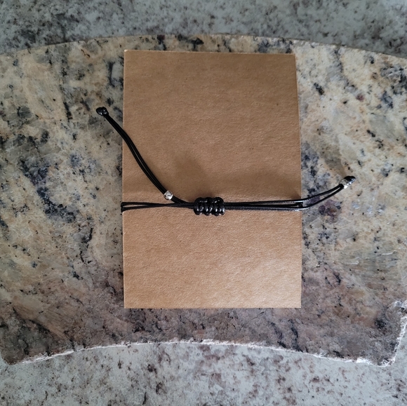 Silver Cat You are Purrfect Black Bracelet ✨️ - Picture 6 of 7